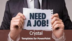  Presentation with job - Slide set enhanced with need a job background and a tawny brown colored foreground