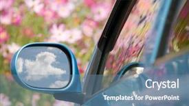  Presentation with cartoon transportation - Beautiful presentation theme featuring need for speed transportation background backdrop and a teal colored foreground