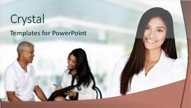  Presentation with counseling session - Slide deck having need having a counseling session background and a sky blue colored foreground