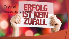  Presentation with accident - Slide deck with need know - success is no accident card background and a red colored foreground