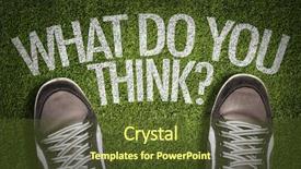  Presentation with green grass artificial top - Presentation with need know - top view of sneakers background and a tawny brown colored foreground