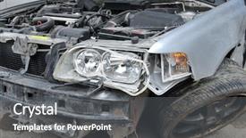  Presentation with car accident - Cool new theme with need speed - auto accident - a series backdrop and a  colored foreground