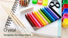  Presentation with school - Beautiful presentation theme featuring need to go to school backdrop and a lemonade colored foreground