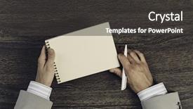  Presentation with hands down - Audience pleasing PPT layouts consisting of need to write it down backdrop and a  colored foreground