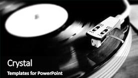  Presentation with nostalgia - Beautiful slide set featuring needle - vintage retro nostalgia backdrop and a black colored foreground