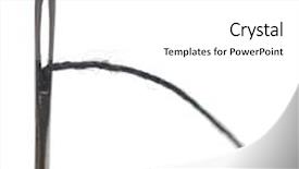  Presentation with needle prick injury - Slides having needle and thread on white background and a  colored foreground