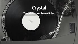  Presentation with vinyl - Beautiful presentation theme featuring needle on the record backdrop and a dark gray colored foreground