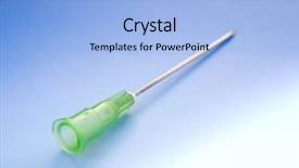  Presentation with needle - Amazing slides having needle backdrop and a light blue colored foreground