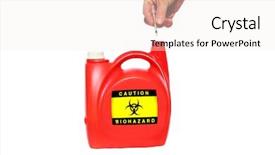  Presentation with laundry room - Audience pleasing PPT layouts consisting of needles are a bio hazard backdrop and a sky blue colored foreground