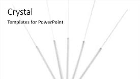  Presentation with acupuncture - Amazing slide deck having needles for acupuncture on white backdrop and a white colored foreground