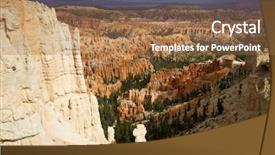  Presentation with needles - Presentation theme enhanced with needles-in-bryce-canyon-national background and a coral colored foreground