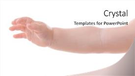  Presentation with neonatal nurse baby hand mother - Cool new presentation theme with child s needs - baby's hand gesturing isolated backdrop and a white colored foreground