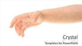  Presentation with pink and white roses shabby chic country - Beautiful presentation theme featuring child's hand gesturing isolated backdrop and a white colored foreground