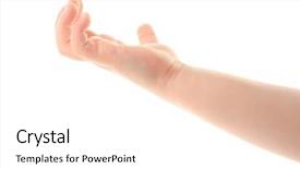  Presentation with pink and white roses shabby chic country - Slides featuring child's hand gesturing isolated background and a white colored foreground