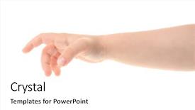  Presentation with pink and white roses shabby chic country - Beautiful PPT theme featuring child's hand gesturing isolated backdrop and a white colored foreground