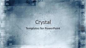  Presentation with film negative - Amazing slide deck having negative frames on blue background backdrop and a light blue colored foreground