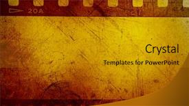  Presentation with film negative - Audience pleasing presentation consisting of negative frames on grunge background backdrop and a gold colored foreground