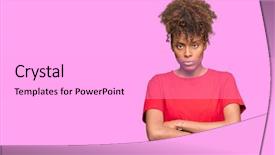  Presentation with african american weddig - Slide deck having negatives - beautiful young african american woman background and a white colored foreground