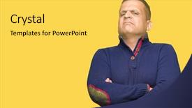  Presentation with arabic music arab man playing - PPT theme having negatives - middle age arab man background and a yellow colored foreground