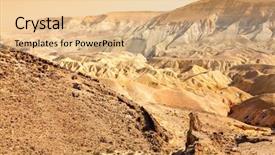  Presentation with israel - Presentation theme consisting of rural landscape near vang vieng on laos background and a ocean colored foreground