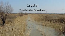  Presentation with canal irrigation - Presentation theme featuring shopping cart full with red beads isolated on white background and a light gray colored foreground