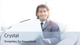  Presentation with successful - Amazing presentation theme having negotiation styles - close-up portrait of a successful backdrop and a  colored foreground