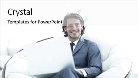  Presentation with successful - Beautiful PPT theme featuring negotiation styles - close-up portrait of a successful backdrop and a  colored foreground