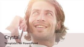  Presentation with successful - Slides consisting of negotiation styles - successful business man talking background and a  colored foreground