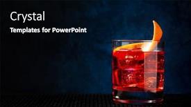  Presentation with dark space - Presentation theme featuring negroni-cocktail-on-dark-background background and a black colored foreground