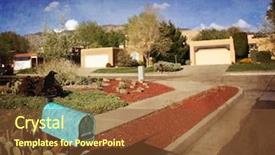  Presentation with albuquerque - PPT layouts featuring neighborhood in albuquerque new mexico background and a tawny brown colored foreground