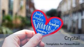  Presentation with old london - Cool new slide deck with neighborhood in london united kingdom backdrop and a seafoam green colored foreground