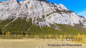  Presentation with abraham - PPT layouts consisting of neighborhood-of-abraham-lake-vibrant background and a yellow colored foreground