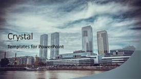  Presentation with neighborhood - Beautiful PPT layouts featuring neighborhood of puerto madero argentina backdrop and a  colored foreground