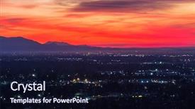  Presentation with neighborhoods - PPT theme with neighborhoods and the san gabriel background and a wine colored foreground