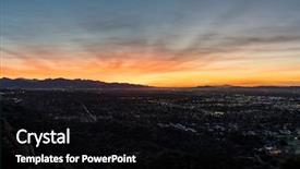  Presentation with neighborhoods - Amazing slides having neighborhoods and the san gabriel backdrop and a black colored foreground