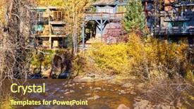  Presentation with colorado - Amazing presentation design having neighbors neighborhood - street in aspen town backdrop and a tawny brown colored foreground