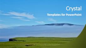  Presentation with landscape - Slide deck featuring nemo - kuril islads onecotan summer landscape background and a teal colored foreground