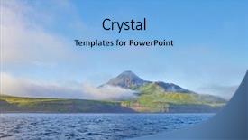  Presentation with landscape - PPT layouts enhanced with nemo - kuril islads onecotan summer landscape background and a light blue colored foreground