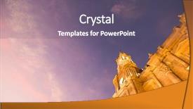  Presentation with view of frankfurt am main - Slides enhanced with neo classic - arequipa peru view background and a violet colored foreground