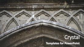  Presentation with architecture city - Theme having neo classic - spanish city of valencia mediterranean background and a dark gray colored foreground