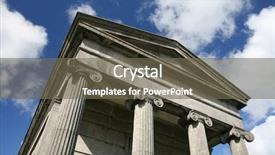  Presentation with classic - PPT theme enhanced with neo-classic architecture background and a  colored foreground