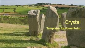  Presentation with neolithic - Beautiful slide set featuring neolithic - drombeg stone circle county cork backdrop and a tawny brown colored foreground