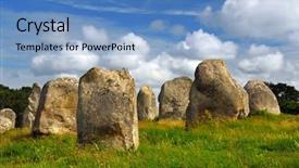  Presentation with prehistoric - Colorful presentation theme enhanced with outline to frame your annoucement backdrop and a white colored foreground