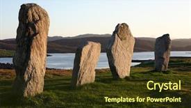  Presentation with neolithic - Presentation featuring neolithic stone circle isle background and a  colored foreground