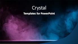  Presentation with neon - Slide deck having neon-atmospheric-smoke-abstract-background background and a  colored foreground