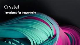  Presentation with black paper texture black - Slide set consisting of neon-color-strip-wave-quilling and a black colored foreground