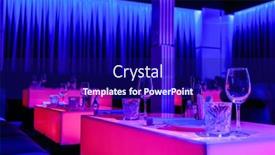  Presentation with night club - Theme featuring neon-colorful-interior-of-bright background and a navy blue colored foreground