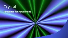  Presentation with green star - Beautiful PPT theme featuring neon green-blue star backdrop and a forest green colored foreground