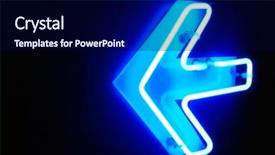  Presentation with neon - Slides having neon left direction background and a navy blue colored foreground