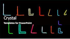  Presentation with neon - Colorful slide deck enhanced with neon letters l collected from neon signs for design elements backdrop and a black colored foreground